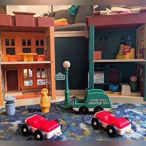 Vintage Fisher Price Sesame Street Playset